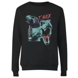 image of Jurassic Park T-REXES Womens Sweatshirt - Black - L