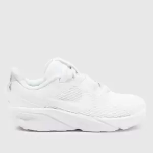 image of Nike White Star Runner 4 Toddler Trainers