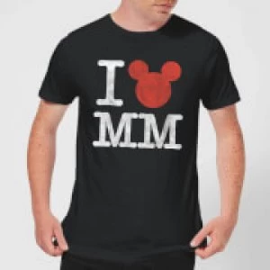 image of Disney Mickey Mouse I Heart MM T-Shirt - Black