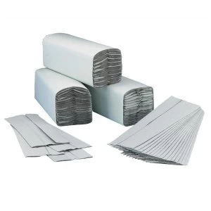 Image of 5 Star Facilities C Fold Hand Towels One Ply Recycled Sheet Size 230x310mm 192 Towels Per Sleeve Natural Pack of 15