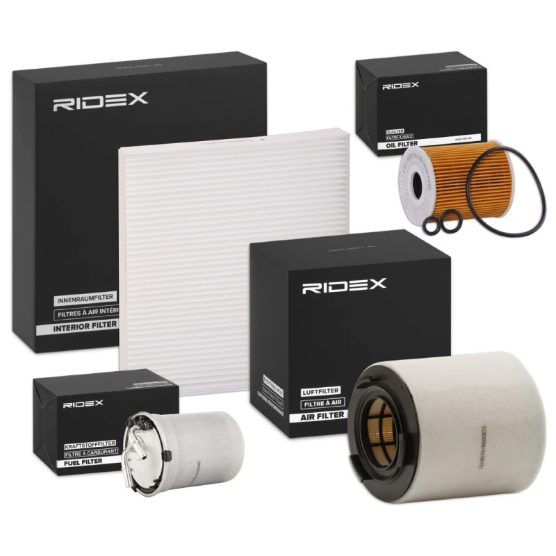 Image of RIDEX 4055F29147 Filter Set with gaskets/seals, with pre-filter Filter Set (4055)