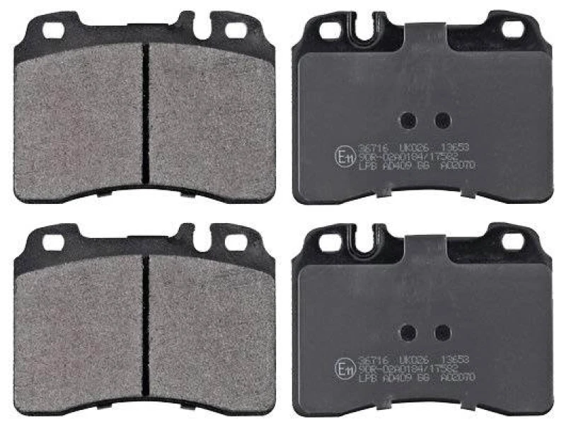Image of A.B.S. 36716 Brake pad set prepared for wear warning indicator Brake Pad Set,disc brake (402)