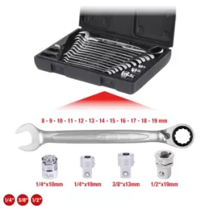 Image of KS Tools 503.4666 ratchet wrench Chromium-vanadium steel 72 pc(s)