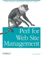 Image of perl for web site management html generation link checking simple cgi and m