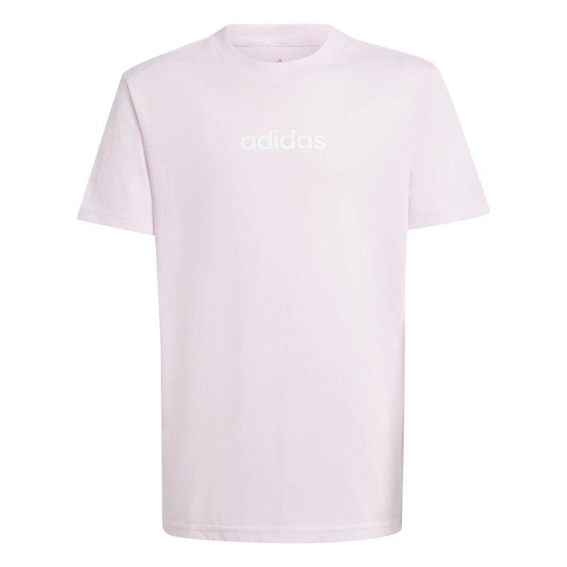 Image of adidas Girls Essentials Linear T-Shirt Pink Linear female 7-8 Years