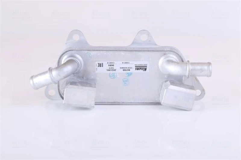 Image of NISSENS 90789 Oil Cooler without gaskets/seals, without filter Aluminium Oil Cooler,engine oil (469)