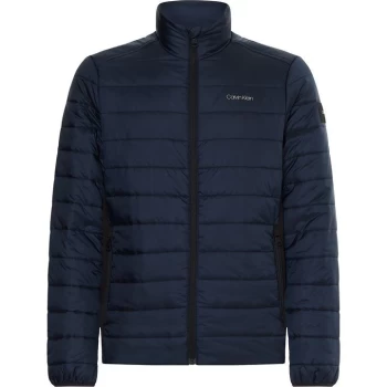 Image of Calvin Klein Recycled Side Logo Jacket - Calvin Navy