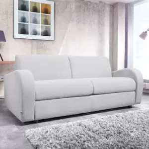 Image of Jay-be Retro 3 Seater Sofa Bed With Deep Sprung Mattress Dove