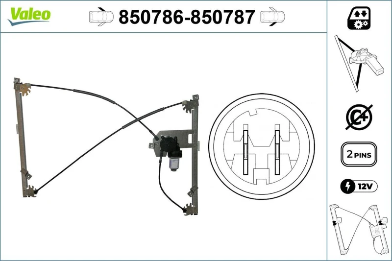 Image of Window regulator VALEO 850786
