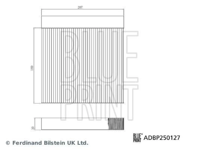 Image of Blue PRINT Pollen filter Blue PRINT ADBP250127