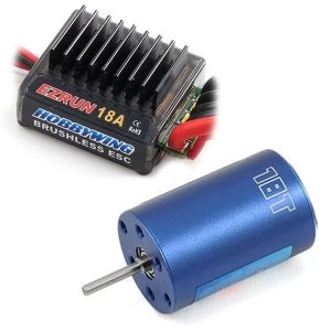 Image of Hobbywing Ezrun 18A Esc & Brushless 2030 18T 5200Kv Motor Combo A2