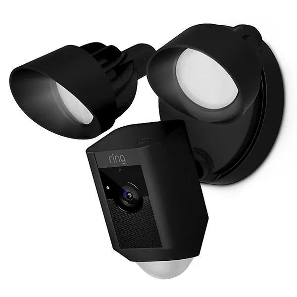 Image of Ring Flood Light Camera with Siren - Black
