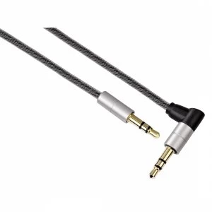 Image of Hama AluLine Connecting Cable 3.5mm jack plug 90&deg; plug 0.75m