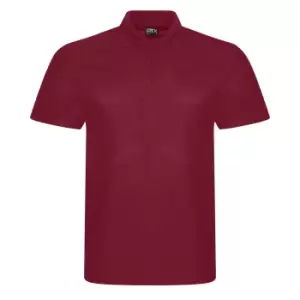 image of PRO RTX Mens Pro Pique Polo Shirt (6XL) (Burgundy)