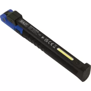 Image of Slim Folding Pocket Light - 2 COB & 1 SMD LED - Rechargeable - Magnetic - Blue