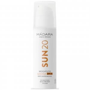 image of MDARA Weightless SPF20 Sun Milk 150ml