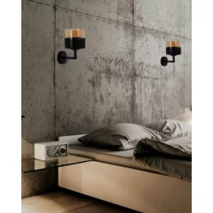 Image of Napoli Aplik Siyah Black Wall Lamp