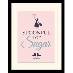 image of Mary Poppins - Spoonful of Sugar Mounted & Framed 30 x 40cm Print