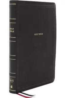 Image of KJV, Thinline Bible, Giant Print, Leathersoft, Black, Thumb Indexed, Red Letter, Comfort Print : Holy Bible, King James Version