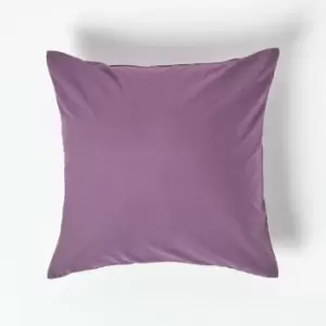 Image of Grape Continental Egyptian Cotton Pillowcase 200 Thread Count, 40 x 40cm - Grape - Grape - Homescapes
