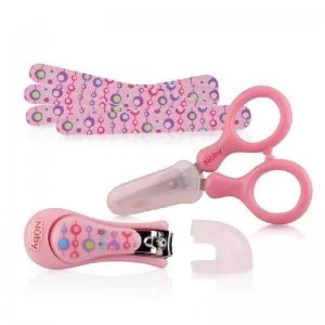 image of Nuby Manicure Nail Care Set Pink