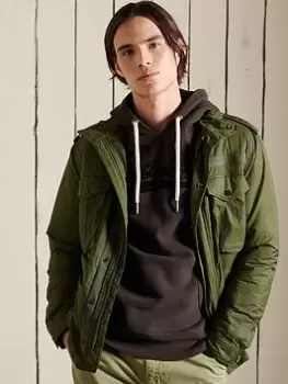 Image of Superdry New Military Jacket - Khaki, Size 2XL, Men
