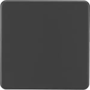 image of MLA Knightsbridge Screwless 1G Blanking Plate Anthracite - SF8350AT