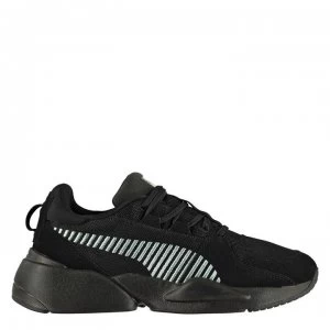 Puma Zeta Suede Trainers - Blk/Lt Sky