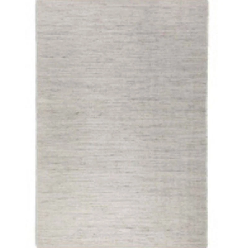 Image of THE RUGS Handloom Jute Rug Dhaka Natural Jute Wool Cotton Woven Rug in White Size: 160cm x 230cm White Unisex 160cm x 230 cm