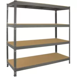 image of Q-Rax Garage Racking Heavy Duty Shelving, - Grey - Monster Racking