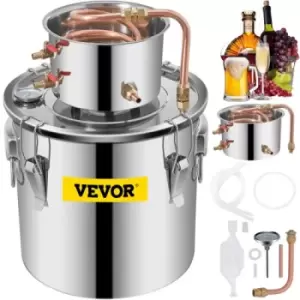 image of 4.6 UK Gal Home Use Moonshine Still Brewing Stainless Steel Distiller Water Wine Alcohol Distilling Equipment