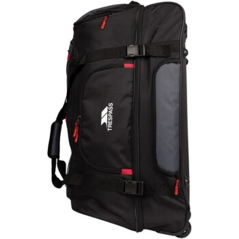 Image of Trespass Trespass Men Fero 100L Wheeled Duffel Bag in Black One Size Male 5063703387996