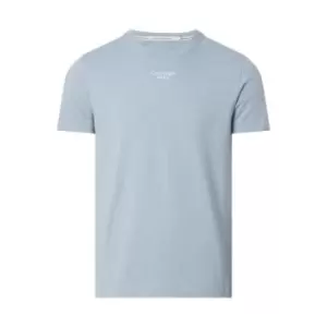 Image of Calvin Klein Jeans Stacked Logo Tee - Blue