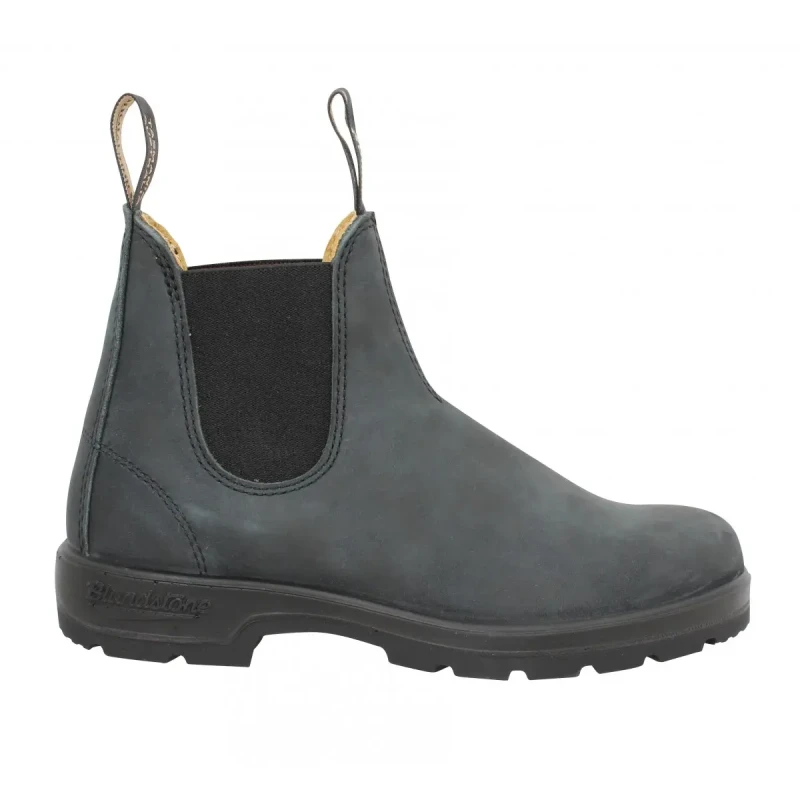 Image of Blundstone Mens 587 Chelsea Ankle Boots Rustic Black - UK 10.5 Black Unisex ES2814BRO10H
