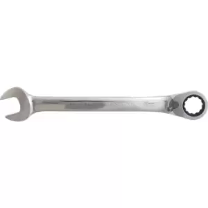 Image of Metric Combination Ratchet Spanner, Fixed Head, Reversible, 16mm