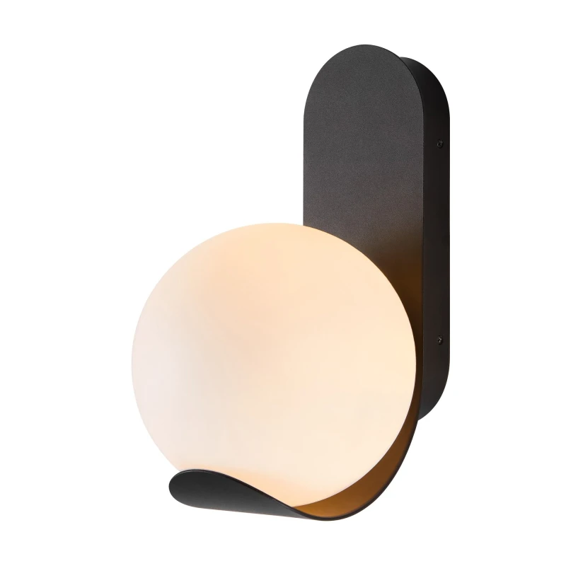 Image of Nordlux Dalius Outdoor Wall Light Black Plastic Solar E27 Sensor Ceiling or Wall Mounting - Mains Powered, IP44 Black Unisex