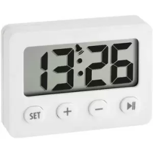 image of TFA Dostmann 60.2014.02 Quartz Alarm clock White Alarm times 1