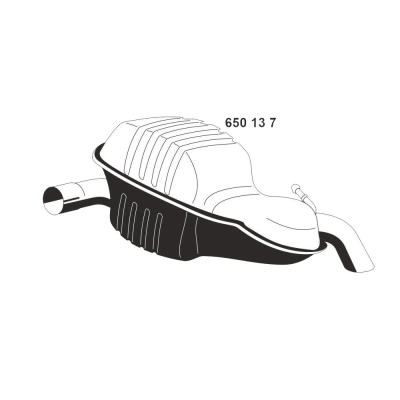 Image of ERNST 650137 Rear silencer End Silencer (3437)