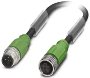 Phoenix Contact, SAC-5P-M12MS/ 3.0-PUR/M12FS SH Series, Straight M12 to Straight M12 Cable assembly, 3m Cable