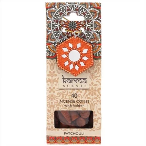 image of Karma Patchouli Incense Cones Gift Set