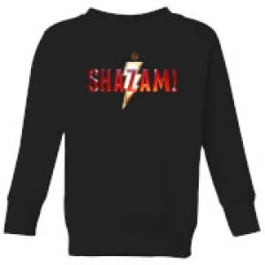 Image of Shazam Logo Kids Sweatshirt - Black - 9-10 Years