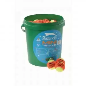 Image of Slazenger Mini Tennis Ball Orange Bucket