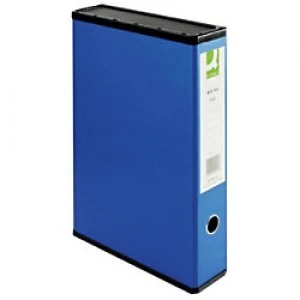 image of Q-CONNECT Box File Foolscap 75mm Blue Pack of 5