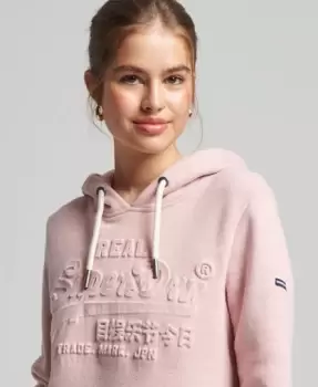 Image of Superdry Vintage Logo Embossed Hoodie