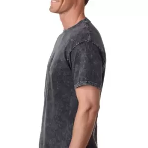 Image of Colortone Mens Mineral Wash Short Sleeve Heavyweight T-Shirt (M) (Navy)