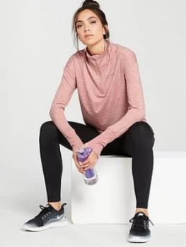 Image of Nike Run Long Sleeve Element Top Pink Size L Women