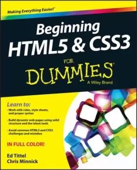 Image of Beginning HTML5 & CSS3 for dummies by Ed Tittel