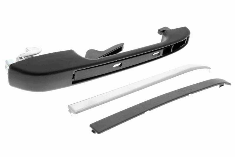 Image of VAICO V10-6146 Door Handle Left Rear, black, without lock barrel, Original VAICO Quality Door Handle (1373)