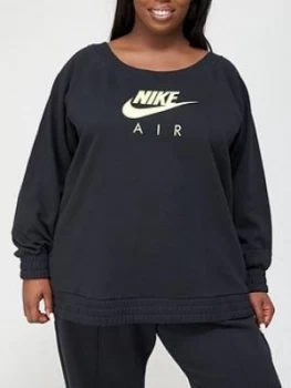 image of Nike Air Curve Nsw Sweat, Black, Size 26-28=3X, Women