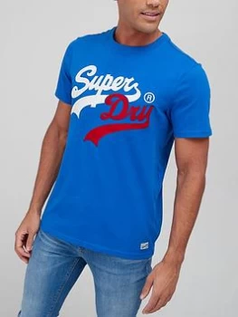 image of Superdry Vintage T-Shirt - Blue Size L, Men